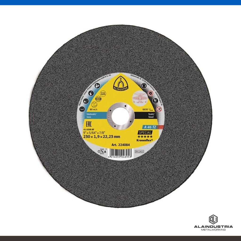 DISCO CORTE Ø178 x 1.6 x 22   KLINGSPOR A 46 TZ SPECIAL