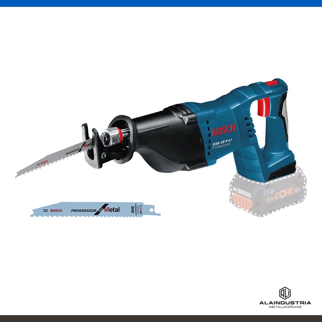SIERRA SABLE A BATERIA 18V BOSCH GSA 18 V-Li (sin batería/cargador)