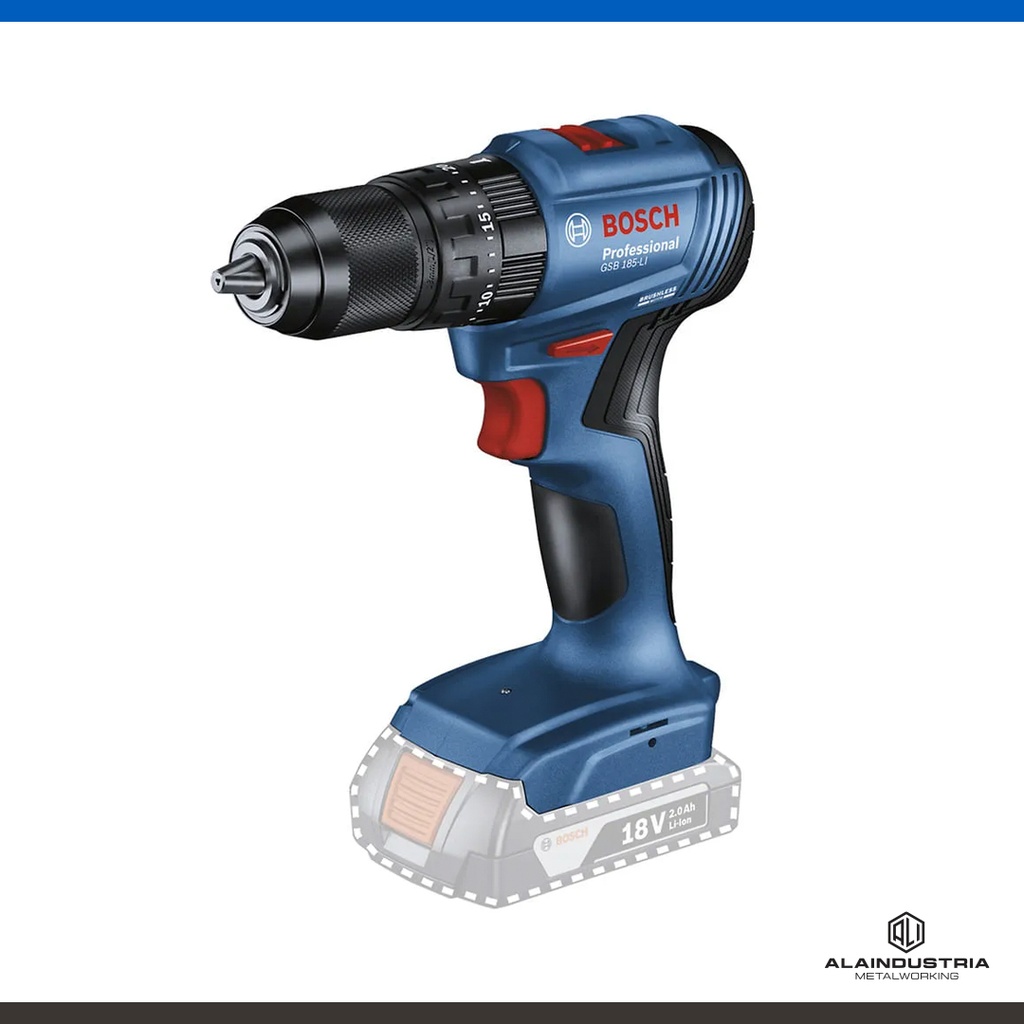 TALADRO PERCUTOR A BATERIA 18V BOSCH GSB 185-LI (sin batería/cargador)