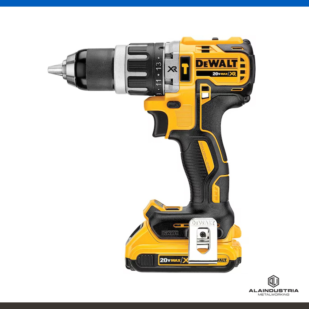 TALADRO ATORNILLADOR A BATERIA 20V DEWALT DCD796D2-AR + 2 BATERIAS 2.0 Ah + 1 CARGADOR 20V + MALETIN