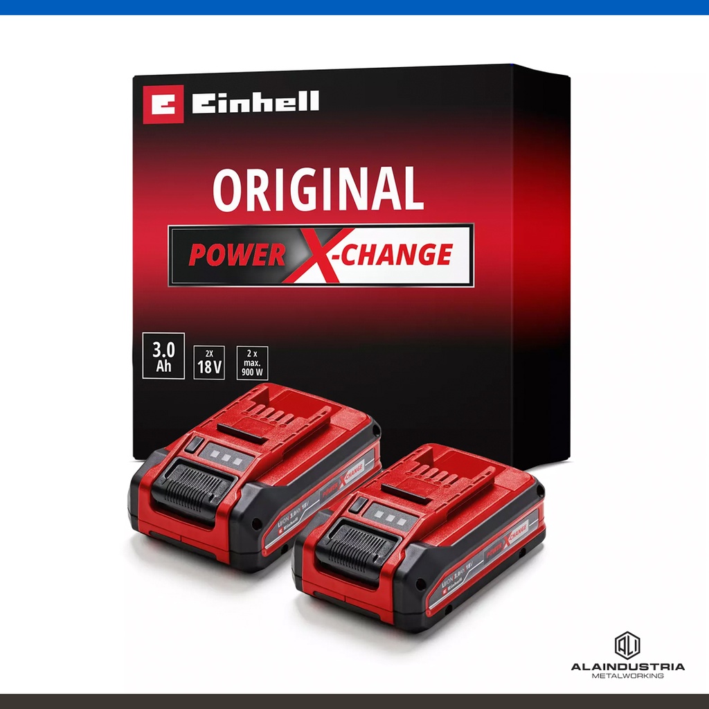 BATERÍA 18V 3.0Ah EINHELL 18V 3Ah Pxc pack de 2 baterias Power X-Change 3 Ah