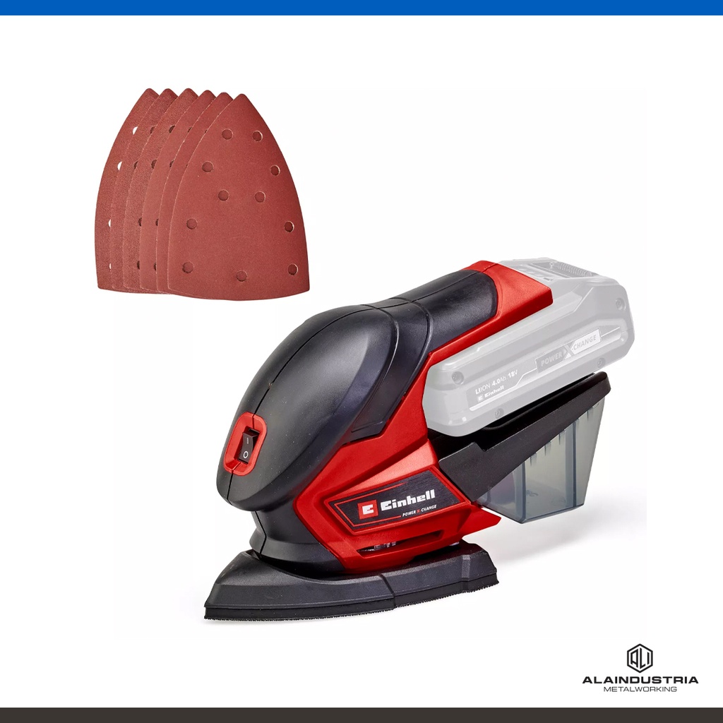 LIJADORA ORBITAL A BATERÍA 18V EINHELL  TE-OS 18/150 (sin batería/cargador)