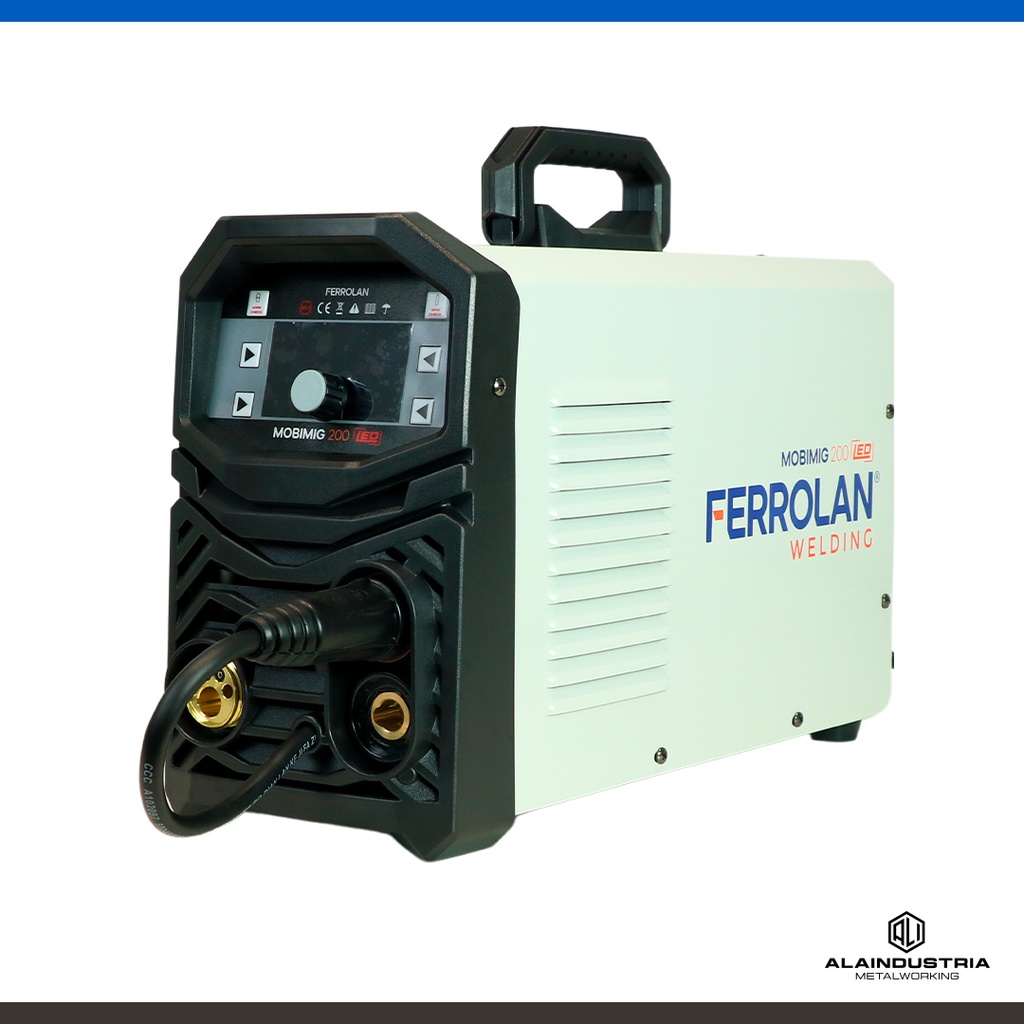 SOLDADORA INVERTER 200 AMPERS FERROLAN MOBIMIG 200 3 EN 1: MIG-MMA-LIFT TIG + TORCHA MIG + PINZAS