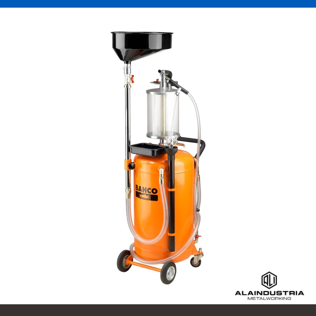 RECOGEDORA DE ACEITE 2 EN 1 CON DEPÓSITO DE 90 L Y CÁMARA DE INSPECCIÓN 608mm BAHCO