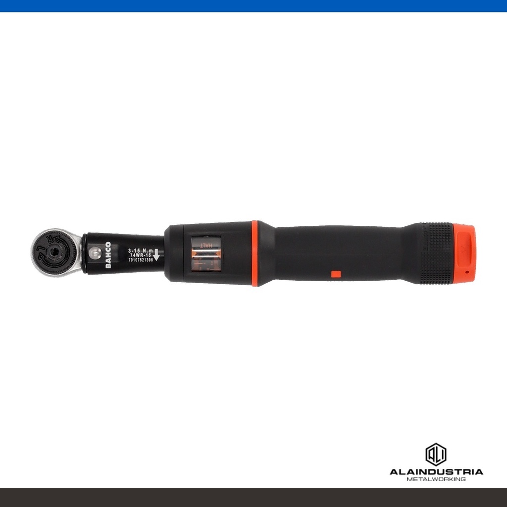 LLAVE DINAMOMÉTRICA DE ZAFE 3-15 Nm BAHCO 74WR