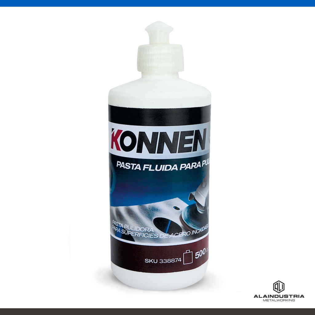 PASTA FLUIDA PARA PULIR ACERO A.INOXIDABLE KONNEN x 500 ML
