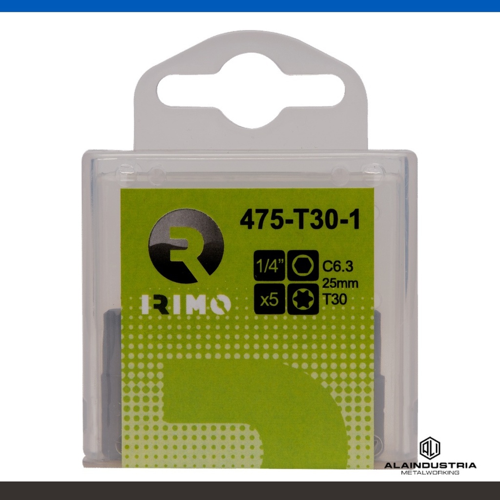 PUNTA TORX DE 1/4" (CAJA DE 10 PIEZAS) T20 IRIMO