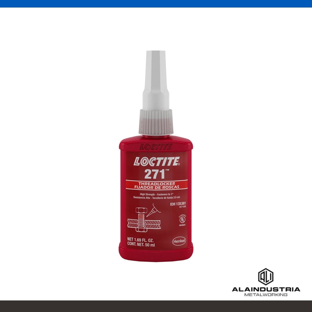 FIJADOR DE ROSCAS FUERTE 50ml LOCTITE 271