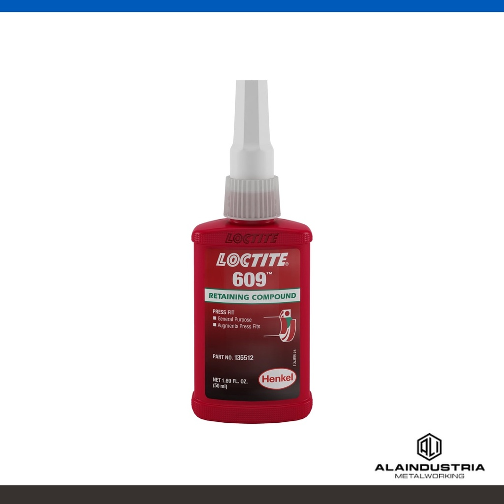 FIJADOR DE PARTES CILÍNDRICAS 50ml LOCTITE 609