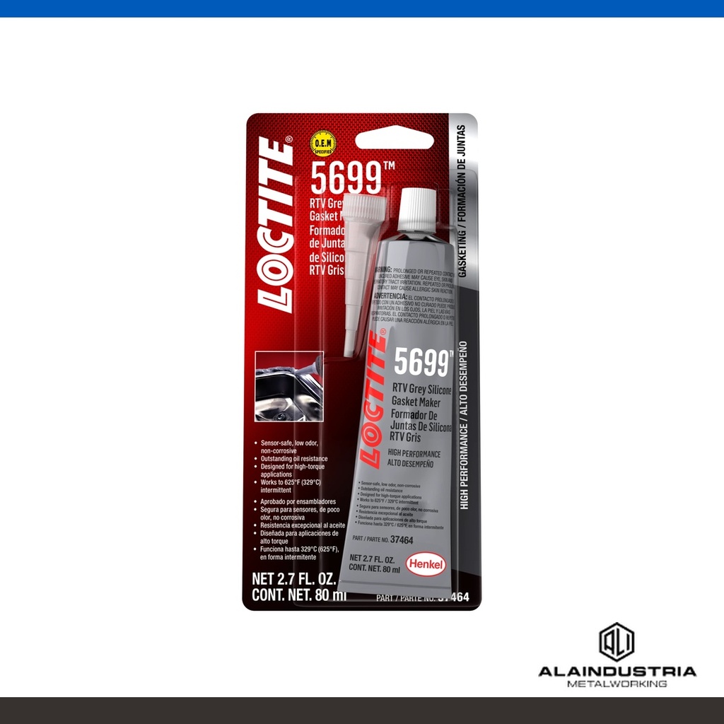 FORMADOR DE JUNTAS SILICONA GRIS 400ml LOCTITE SI 5699