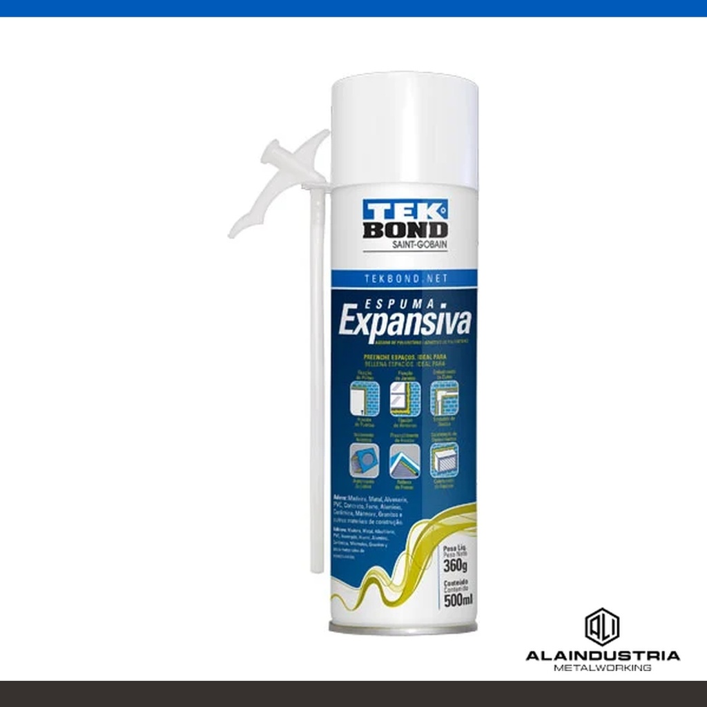 ESPUMA EXPANSIVA POLIURETANO 360g TEKBOND USO GENERAL AZUL