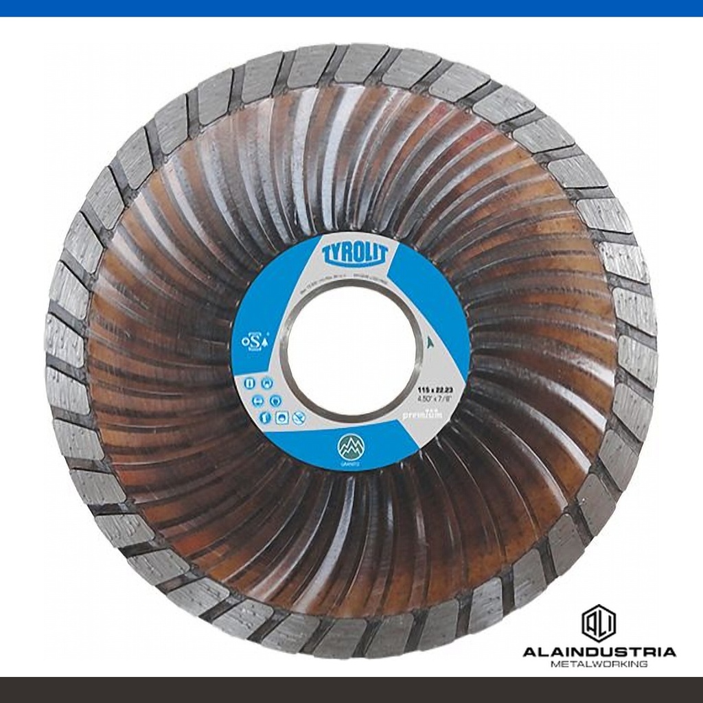 DISCO DIAMANTADO TURBO GRANITO Ø178X22,2mm TYROLIT PREMIUM