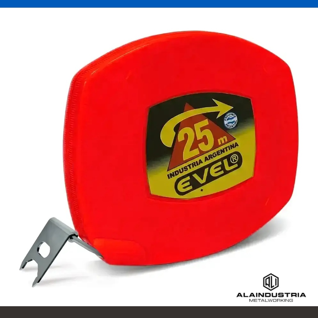 CINTA MÉTRICA ENROLLABLE 25M X12,5mm EVEL PREMIUM
