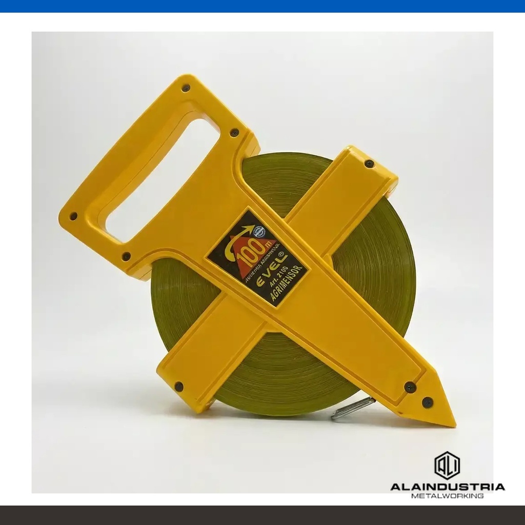 CINTA MÉTRICA ENROLLABLE 100M X12,5mm EVEL PROFESIONAL