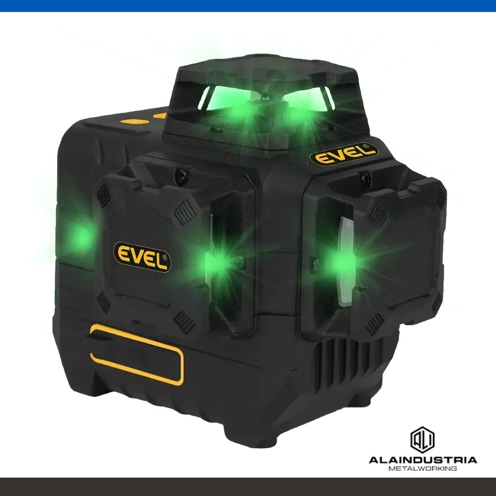 NIVEL LÁSER AUTONIVELANTE 360° 3X3D 45M EVEL