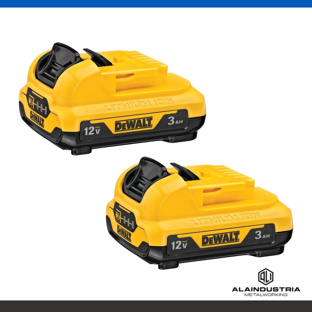 KIT DE 2 BATERÍAS ION DE LITIO 12V 3ah DEWALT DCB1242B3