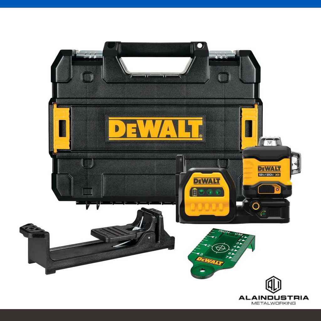 NIVEL LÁSER VERDE 3 LÍNEAS 360° 12V/20V DEWALT MAX DCLE34030GB