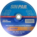 DISCO DESBASTE CTRO DEPRIMIDO Ø230 x 6.0 x 22.2 SIN PAR x 25 un