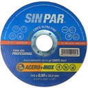 DISCO CORTE ACERO E INOX Ø115 x 0.8 x 22.2 SIN PAR x 100 un