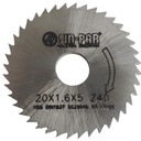 SIERRA CIRCULAR HSS DIN 1837 Ø 20.0mm x 1.60mm X BUJE 5.0mm Z40 SIN PAR