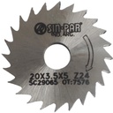 SIERRA CIRCULAR HSS DIN 1837 Ø 20.0mm x 3.50mm X BUJE 5.0mm Z24 SIN PAR