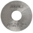 SIERRA CIRCULAR HSS DIN 1837 Ø 25.0mm x 0.25mm X BUJE 8.0mm Z80 SIN PAR