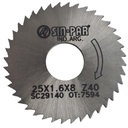 SIERRA CIRCULAR HSS DIN 1837 Ø 25.0mm x 1.60mm X BUJE 8.0mm Z40 SIN PAR
