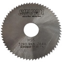 SIERRA CIRCULAR HSS DIN 1837 Ø 32.00mm x 0.90mm X BUJE 8.00mm Z64 SIN PAR