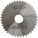 SIERRA CIRCULAR HSS DIN 1837 Ø 32.00mm x 3.00mm X BUJE 8.00mm Z40 SIN PAR