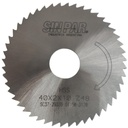 SIERRA CIRCULAR HSS DIN 1837 Ø 40.00mm x 2.00mm X BUJE 10.00mm Z48 SIN PAR