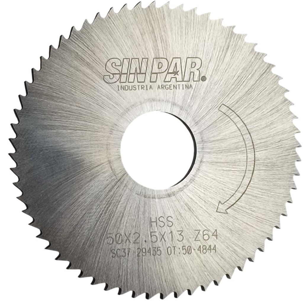 SIERRA CIRCULAR HSS DIN 1837 50x2.5x13mm SIN PAR