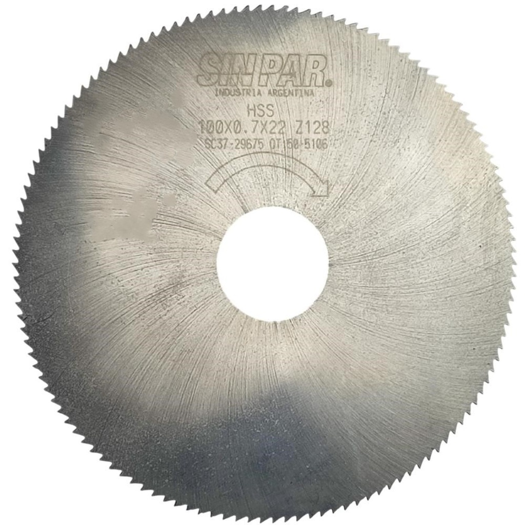 Ø 100,00 x 0,70 X BUJE 22,00 mm SIN PAR
