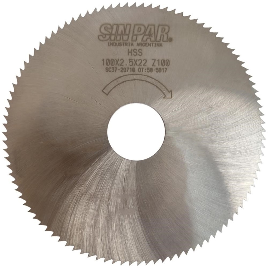 Ø 100,00 x 2,50 X BUJE 22,00 mm SIN PAR