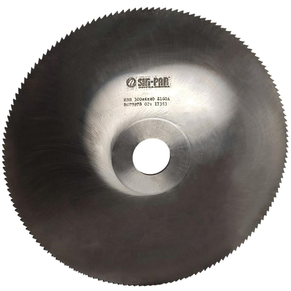 SIERRA CIRCULAR HSS DIN 1837 Ø300 x 4.0 X BUJE 40mm SIN PAR