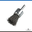 CEPILLO DE PINCEL RIZADO CON VASTAGO ACERO Ø25 x 6 KLINGSPOR BPS 600 W