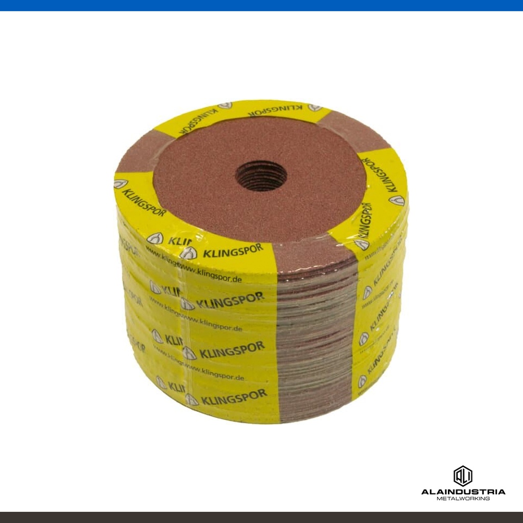 DISCO DE FIBRA Ø115 x 22 ÓX. ALUMINIO #80 KLINGSPOR CS 561