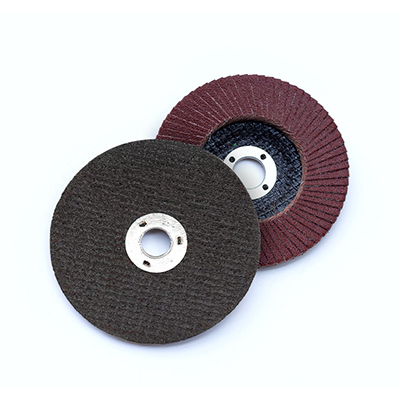 Discos flap óxido de aluminio respaldo de fibra