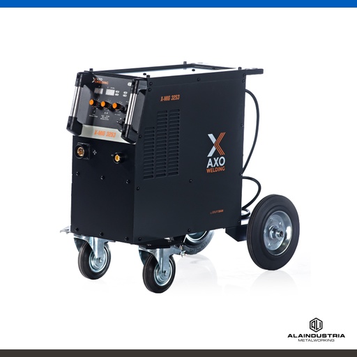 [201536] SOLDADORA MULTIPROCESO 320 AMPERS AXO X-MIG 3253 + TORCHA 250 TRAFIMET + REGULADOR + PINZA MASA