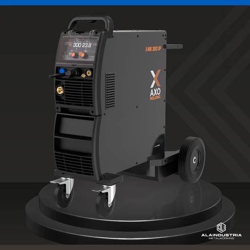 [201537] SOLDADORA MULTIPROCESO 300 AMPERS AXO X-MIG 3003 DOBLE PULSADO + TORCHA 360 TRAFIMET + REGULADOR