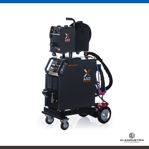 [201542] SOLDADORA MULTIPTOCESO 500 AMPERS AXO X-MIG 5003 DOBLE PULSADO + TORCHA 500 TRAFIMET + REGULADOR + DEVANADOR