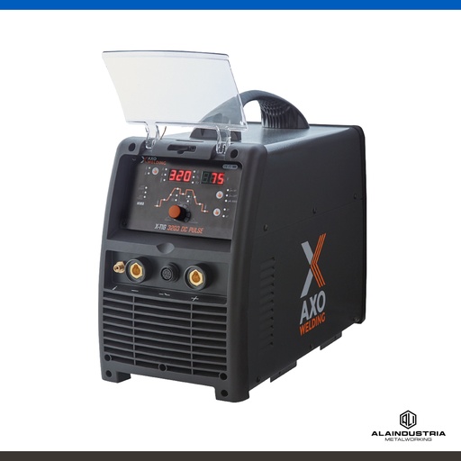 [201545] SOLDADORA TIG 320 AMPERS AXO X-TIG 3203 DOBLE PULSADO + TORCHA WP26 TRAFIMET + REGULADOR