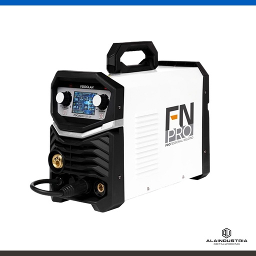 [201558] SOLDADORA 200 ampers DOBLE PULSADO FN PRO FOCUSMIG 201 + TORCHA TRAFIMET 250