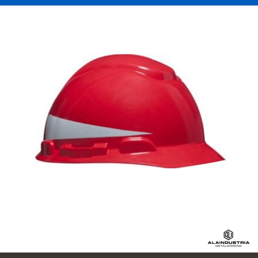 [201618] CASCO MINERO ROJO 3M H-700 CON REFLECTIVA SIN ARNES