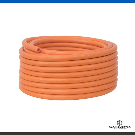 [201624] MANGUERA SOLDADURA ACETILENO 8mm 150 lbs NARANJA SOLYON