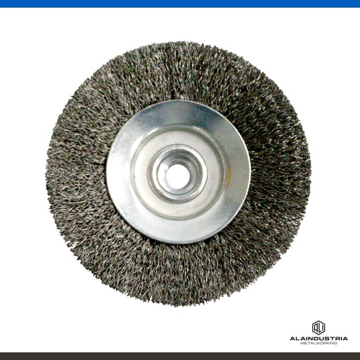 [348897] CEPILLO CIRCULAR RIZADO A.INOXIDABLE  Ø115 M14 KONNEN