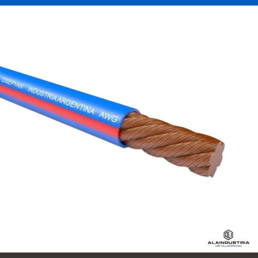 [202453] CABLE PARA SOLDADURA EXTRA FLEXIBLE E IGNIFUGO 95mm OSTEPYAN AZ
