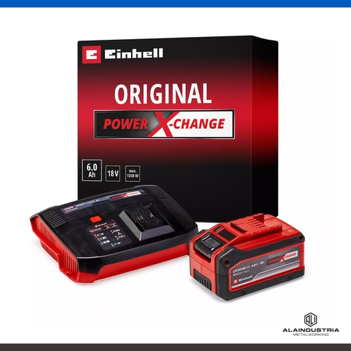 [202885] KIT CARGADOR Y BATERÍA 18V 4.0Ah-6.0Ah EINHELL PXC