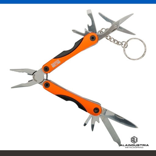 [203609] MULTI HERRAMIENTAS PLEGABLE MINI DE ALUMINIO 18 EN 1 110mm BAHCO