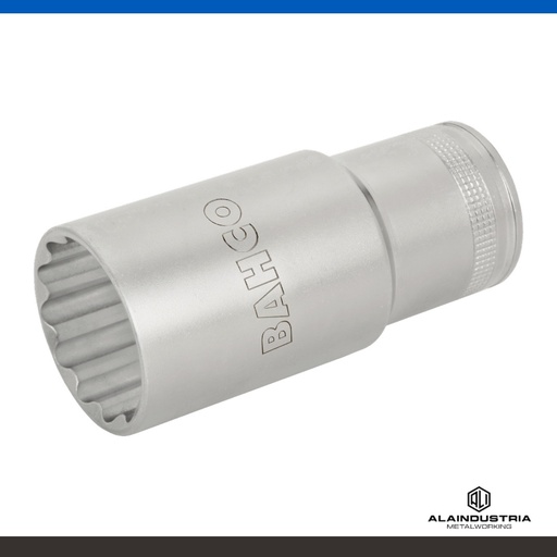 [203758] BOCALLAVE ESTRIADO ENCASTRE 1/2"  17mm BAHCO