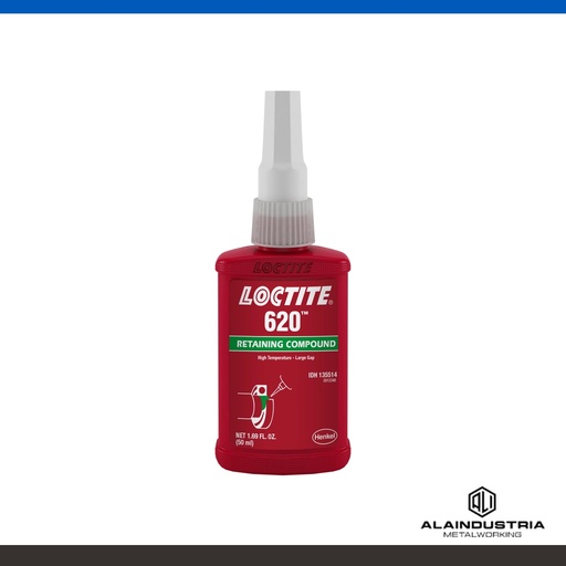 [203326] FIJADOR DE PARTES CILÍNDRICAS ALTA TEMPERATURA 50ml LOCTITE 620